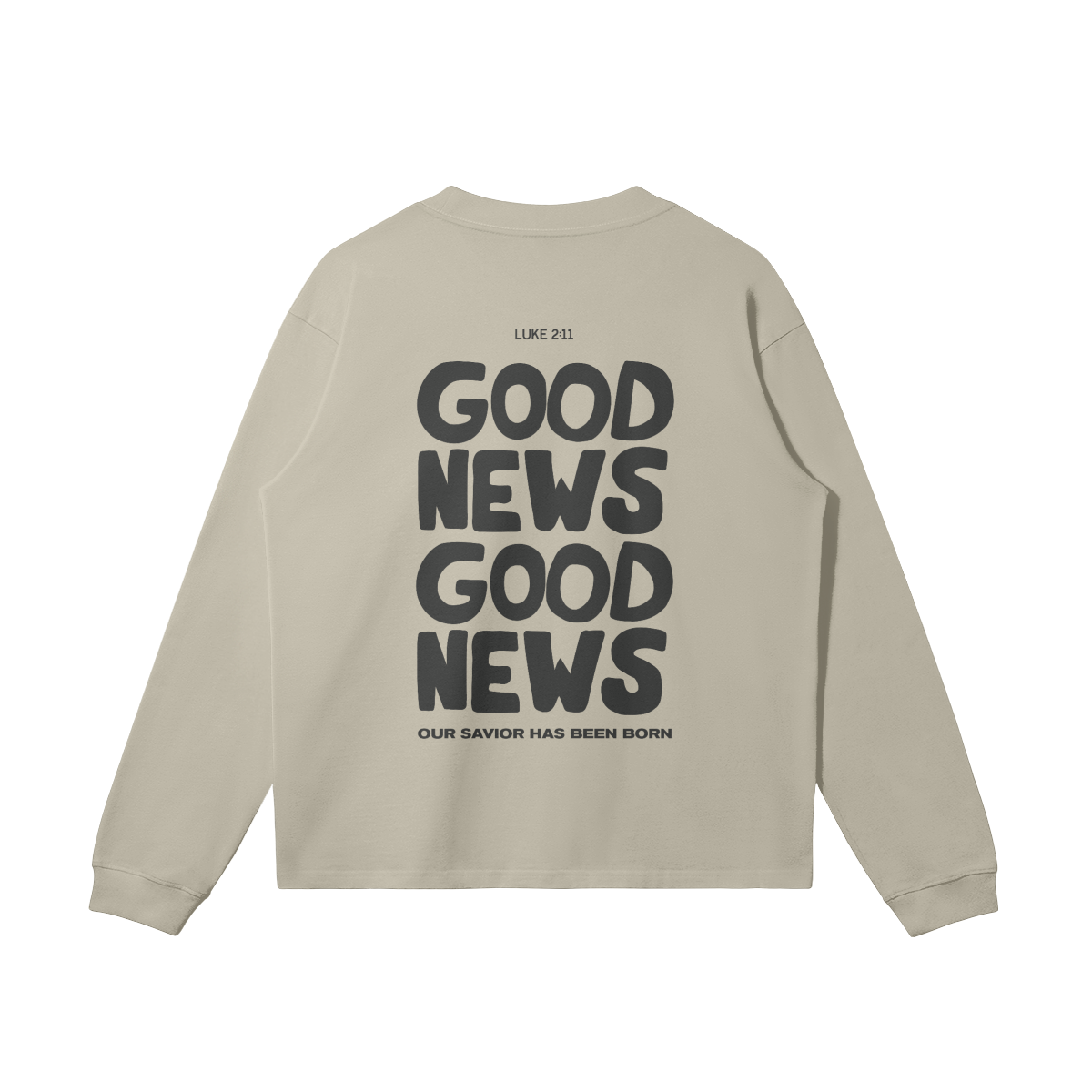 "GOOD NEWS" UNISEX LONG SLEEVE SHIRT