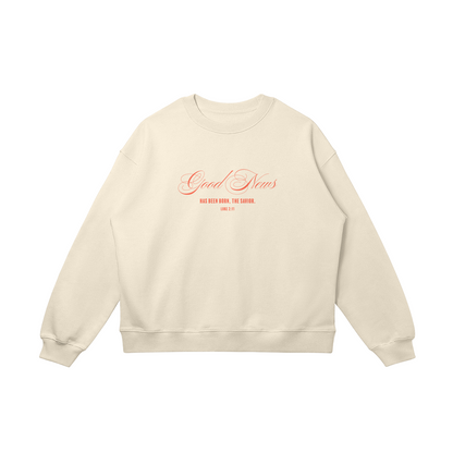 "GOOD NEWS CLASSIC" UNISEX OVERSIZED SWEATSHIRT