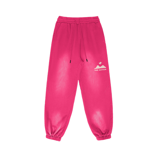 "GOOD NEWS" UNISEX PANTS (DARK PINK)